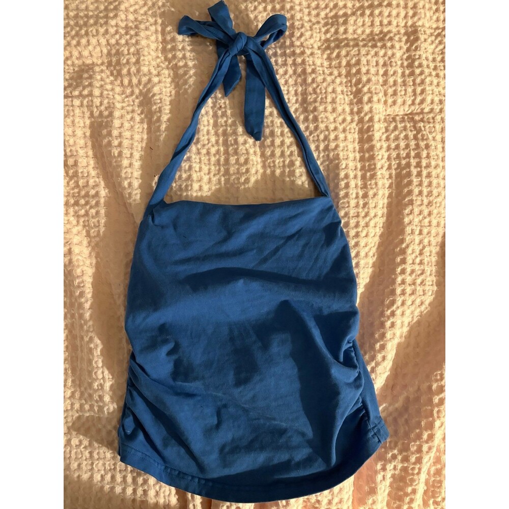 Blue Shein halter top